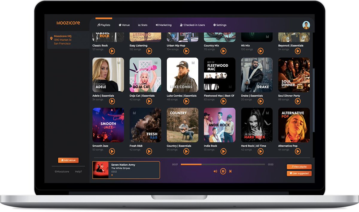 Moozicore's tweet photo. The Curated Playlists are ready to go! 💪🎵
Save your time &amp; pick the right music for your business 💻
More to come ….👍
.
.
#moozicore #b2bmusic #music4business #playlists #music #playmusic #musicservice #musicmood #nextsong https://t.co/oSTy5bHOrU