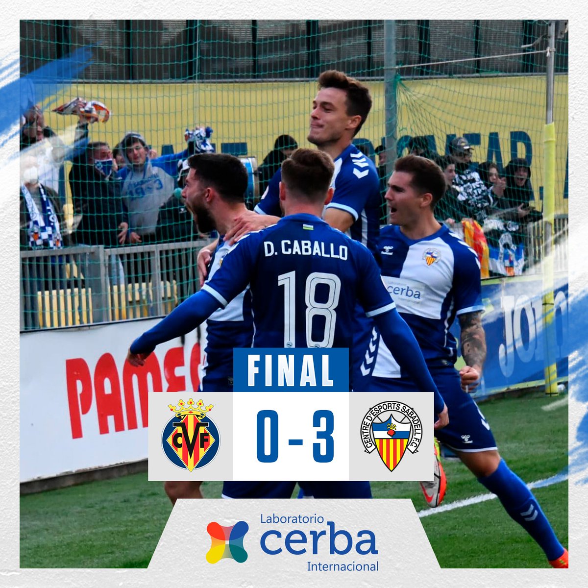 CESabadell's tweet image. ⏱️ FINAAAAAAAAAAAL al Mini Estadi | 0-3 #VillarrealBSabadell

👀 𝑄𝑢𝑖𝑛 𝑝𝑎𝑟𝑡𝑖𝑑𝑎̀𝑠, 𝑒𝑞𝑢𝑖𝑝!
✅ Victòria al camp del líder, 12 partits invictes
⚽ @jacoboglezr, @Kaxe_9 i Boni

𝗦𝗼𝘂 𝗺𝗼𝗹𝘁 𝗴𝗿𝗮𝗻𝘀, 𝗮𝗿𝗹𝗲𝗾𝘂𝗶𝗻𝗮𝘁𝘀 💙🤍

#AmbUnParell | #5000Arlequinats
