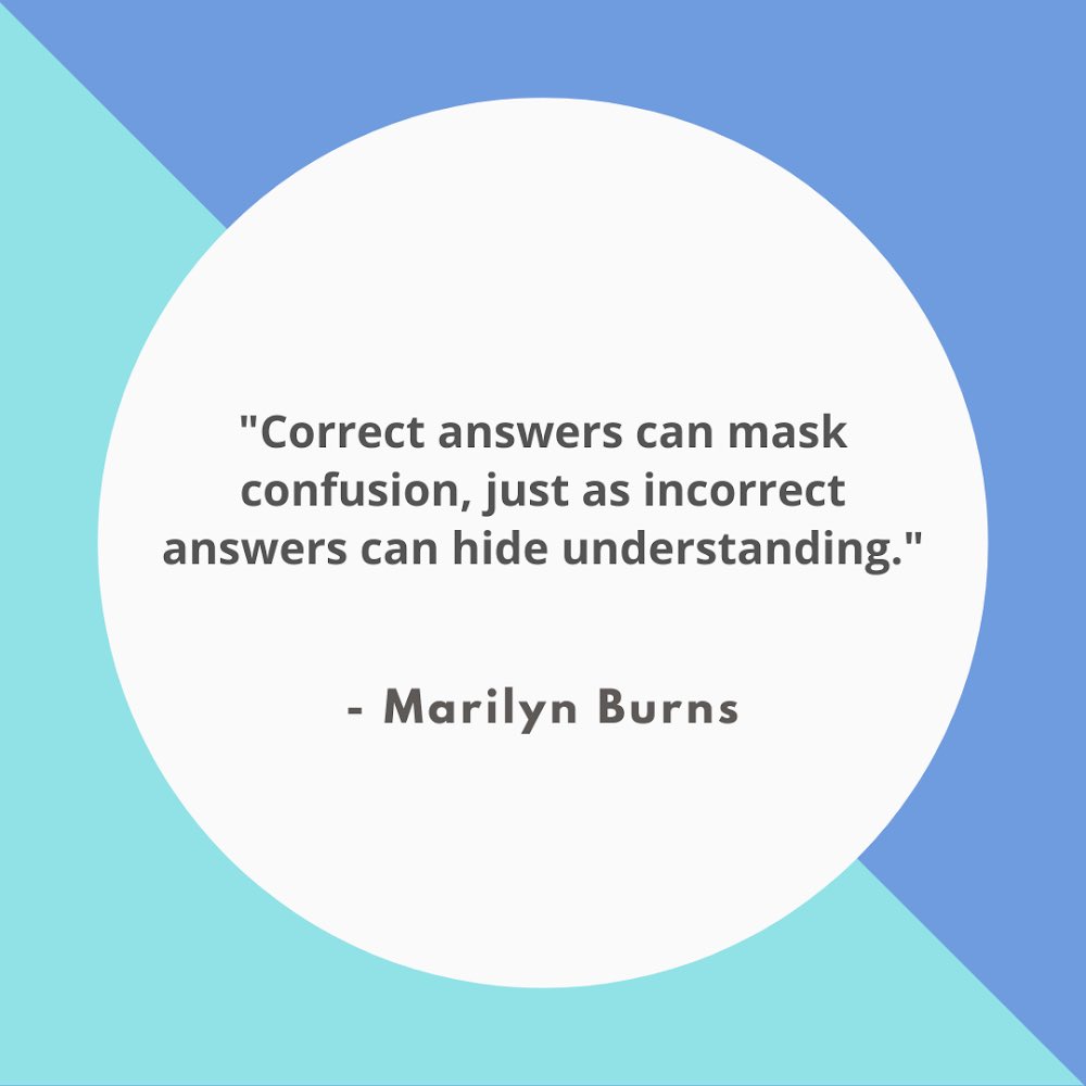 There’s plenty more to a student’s thinking than their selection on a multiple choice question indicates. We’re committed to investigating and uncovering how students are actually thinking about math.