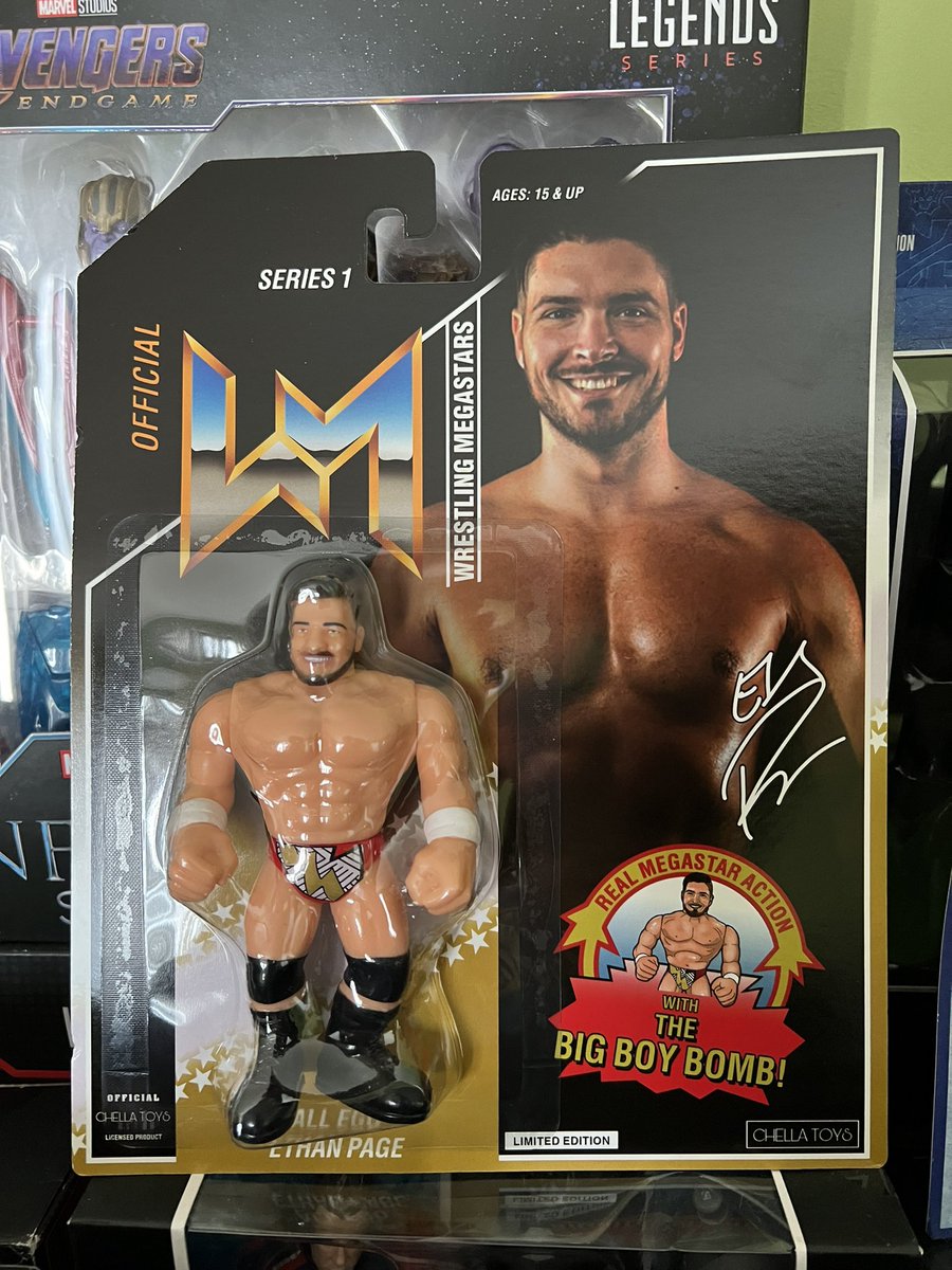 MarkyKFabe's tweet photo. My EGO and my @OfficialEGO action figure collection GROWS! Even if it’s only a #PintSize larger.
Many thanks to Ethan Page and @Whatnot for this #AEWsome addition to my collection 😊👈🏼
@WrestlingLoot #ProWrestlingLoot https://t.co/ws0zlWJb2r