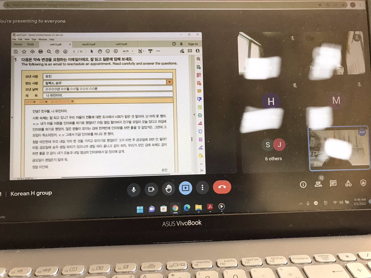 2_korean's tweet photo. 2021-2022 Korean Class

9:00-10:40 Low group 
10:40-10:55 Break time
10:55-12:30 High group

Pray for Ukraine 🙏 
@MarianneKayed @OCSBContEd 
#Korean #OCSBILP https://t.co/02Mkkq9dM7