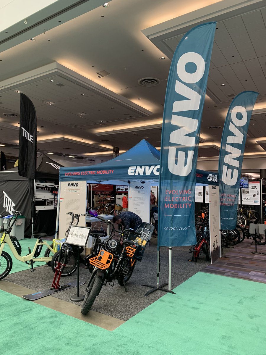 ebikebc's tweet image. All set up for @BCBikeShow #ebike #innovation #envolution come down and test ride