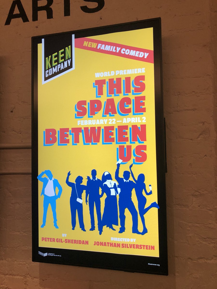 theGuyInNewYork's tweet photo. I saw a wonderful off-Broadway show in previews — This Space Between Us. The comedy was insanely well acted with deep insights into a dysfunctional family from author @gil_sheridan My view: “a modern day ‘All in the Family’” Go see #ThisSpaceBetweenUs in Theatre Row (42nd St.) https://t.co/9glFBuuEWg