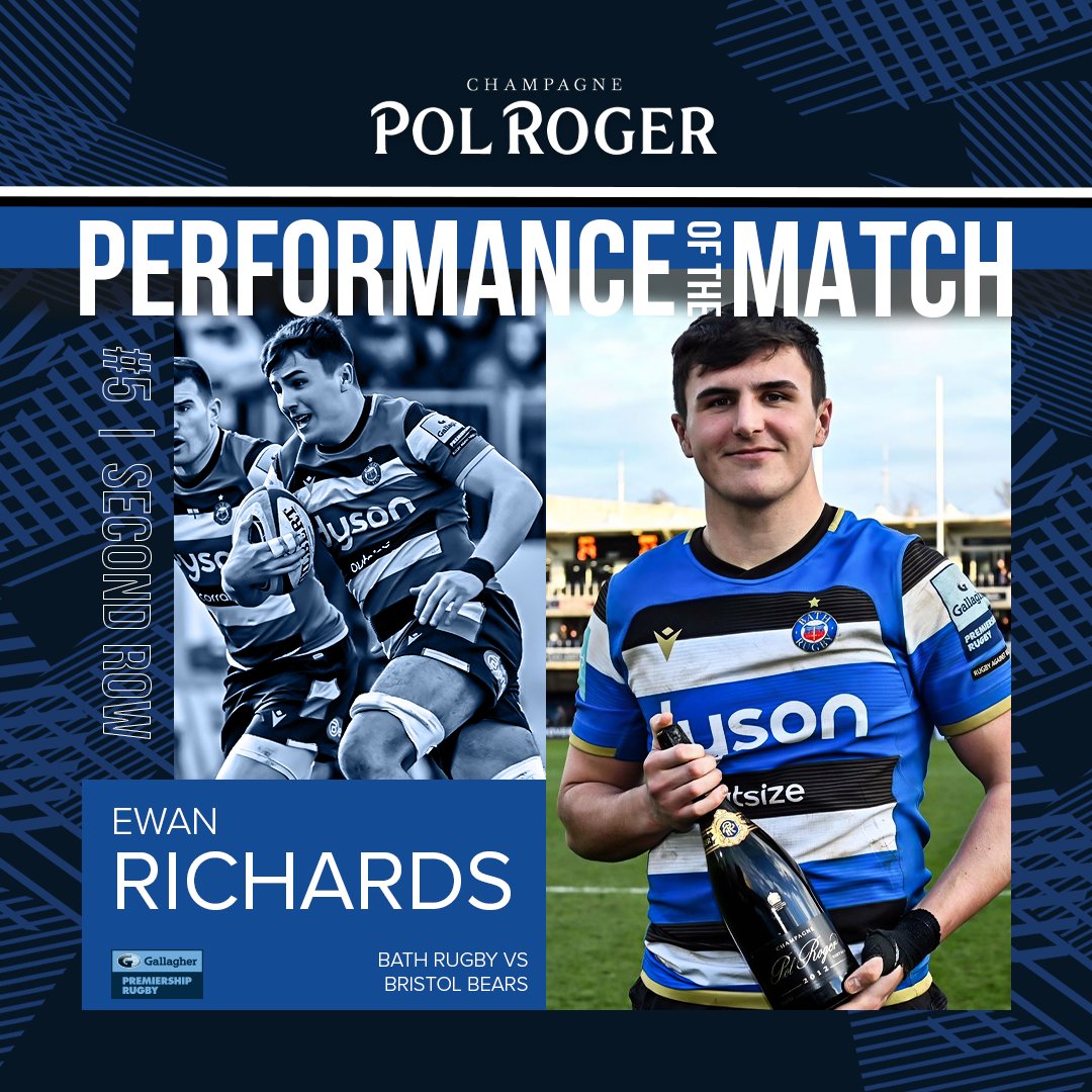 BathRugby's tweet photo. How good was this guy? 🔥

@ewan_richards was deservedly awarded the @Pol_Roger Performance of the Match 👏 https://t.co/JnzXf9ef0N