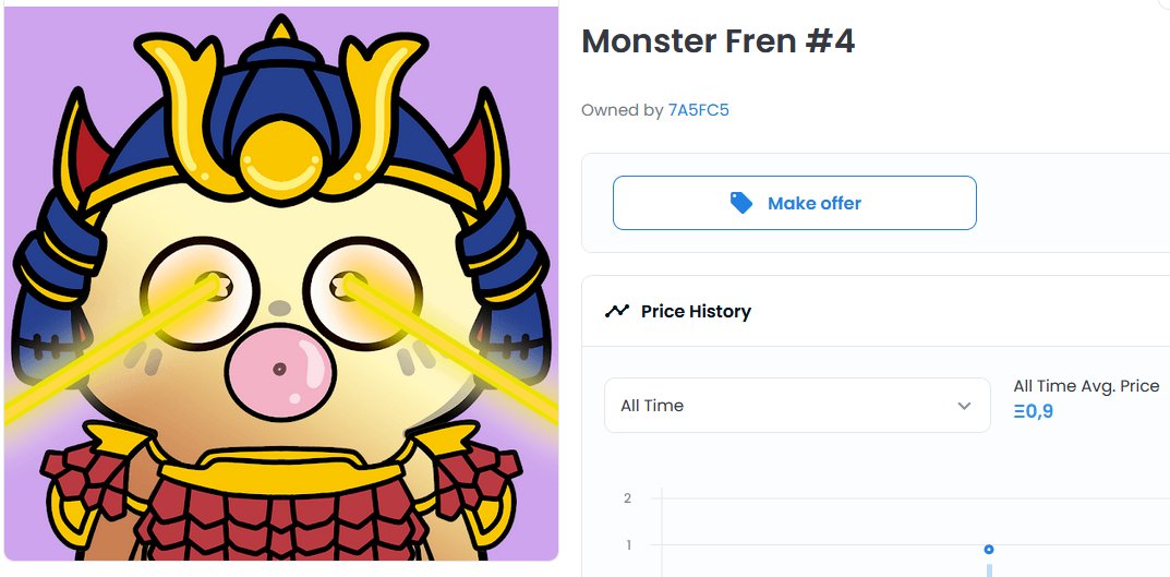 GM ! This rare golden monster frens just sold for 0.9 ETH 🔥 Probably nothing...