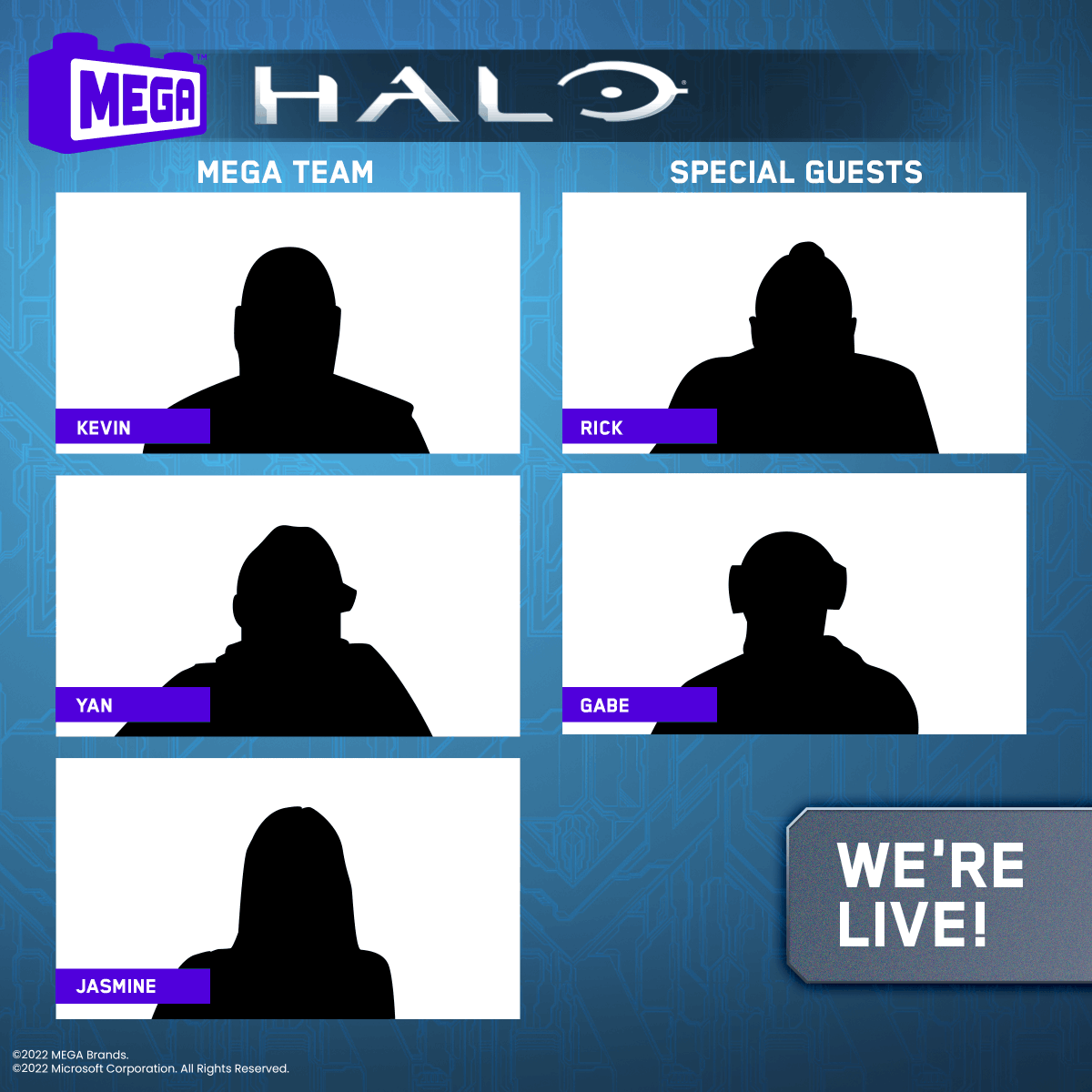 We're live! Spartans, follow the link to watch our virtual panel now! We're talking all things Halo - and we're even sharing a first look at our Fall 22 line. Check it out! youtube.com/watch?v=RcJMfX…
