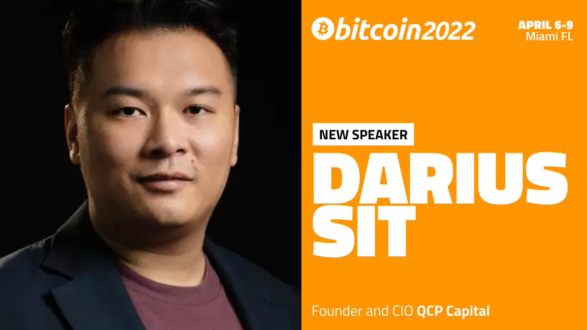 TheBitcoinConf's tweet photo. Announcing Darius Sit as a #Bitcoin2022 speaker!
 
@dariussitzl is the founder and CIO at QCP Capital, a digital asset trading firm headquartered in Singapore. QCP Capital is a global leader in digital asset spot and derivatives with over 2 billion USD deployed on exchanges. https://t.co/AApv7WsRAX