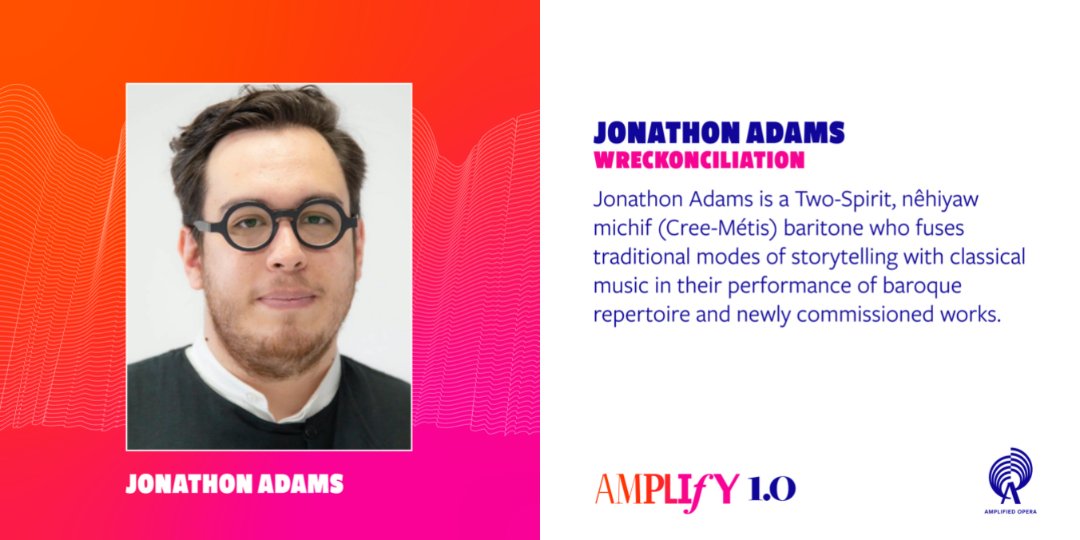 AmplifiedOpera's tweet photo. Meet Jonathon Adams (they/them)!
Jonathon performs in AMPLIFY 1.0's Wreckonciliation.
More info 👉 https://t.co/xuWBTVFny9
#amplifiedopera #wreckonciliation #amplify1.0 https://t.co/xepHJTJ0oo