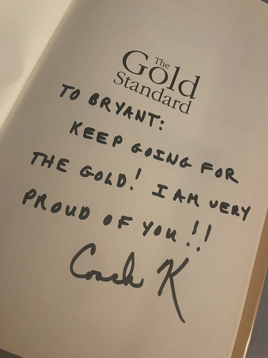 CoachBKing23's tweet photo. In HS it was always known that I wanted to be 🏀 coach &amp; senior year an article was written about me, where 
I said Coach K was my inspiration. That article was shared and the response will always be something I cherish. Thank you Coach K, I am always going for the gold!! https://t.co/i2MO4ktjju