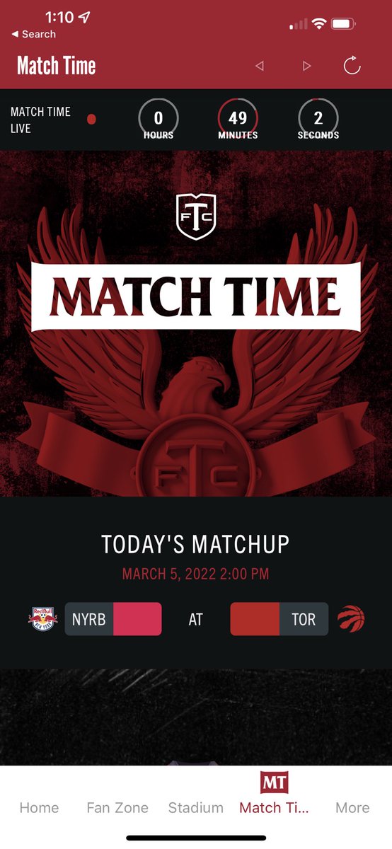 mattblack76's tweet photo. @TorontoFC Wrong logo in the TFC app. https://t.co/GLEWFdp466