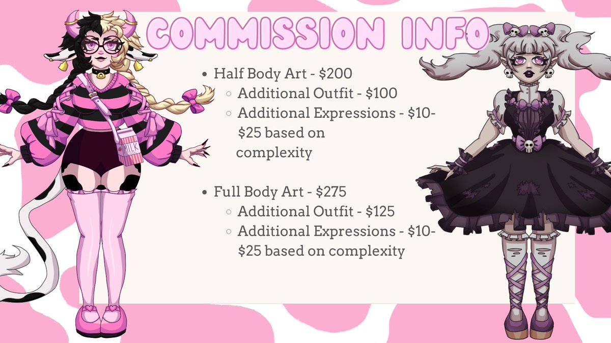 YeroMoo's tweet photo. A reminder that my commissions for model art are open! Get custom-made ready-to-rig model art at a reasonable price! DM me for more details! #vtuber #envtuber #vtubercommissions #vtubermodel #vtubermodelcommissions https://t.co/ol5QnTUD49
