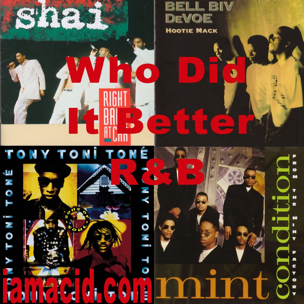 Acidda1's tweet photo. WDIB R&B 64 https://t.co/z1zNRezjKd via @acidda1 Who had the better album ? Shai, @BellBivDeVoe90, @TonyToniTone1 or @mcondition #QOTD #WDIB #IAmAcid #QuestionOfTheDay #WhoDidItBetter #Admiration #Splash #Hiphop #RBMusic https://t.co/b67Z7RVIhD