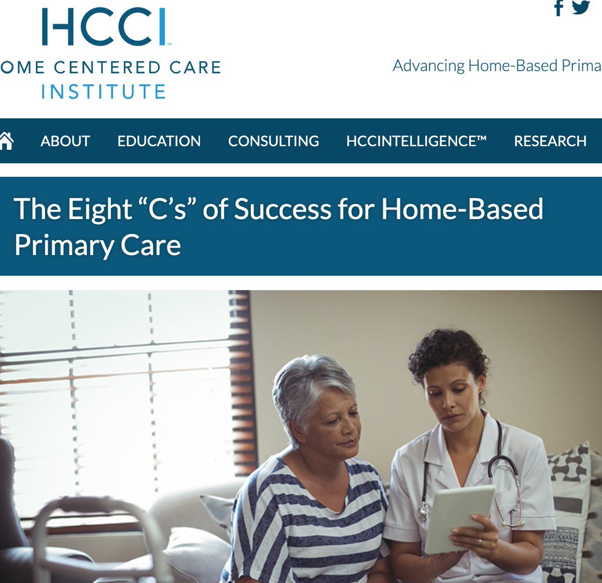 The Eight “C’s” of Success for Home-Based Primary Care: Competent with Complexity, Communicate Comprehensively, Character and Composure and Charm and Charisma
hccinstitute.org/the-eight-cs-o…