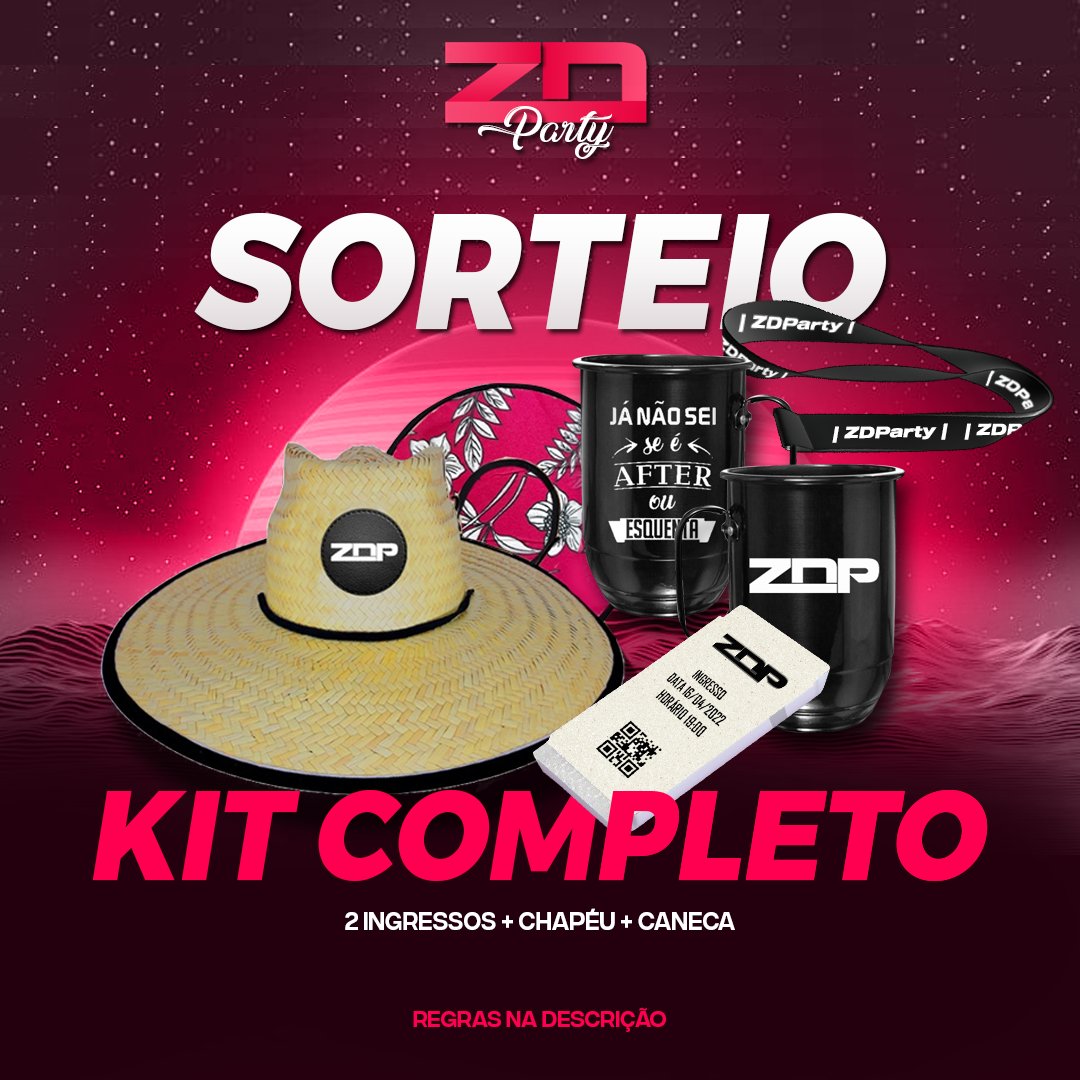 zdparty's tweet photo. Corre lá no insta da festa e participe... https://t.co/fafIC0o7D6