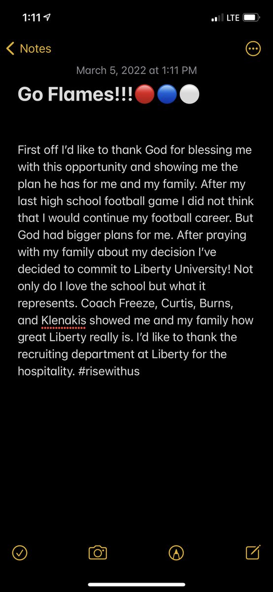 110% COMMITTED 🔴🔵⚪️ <a href="/LibertyFootball/">Liberty Football</a> #RiseWithUs