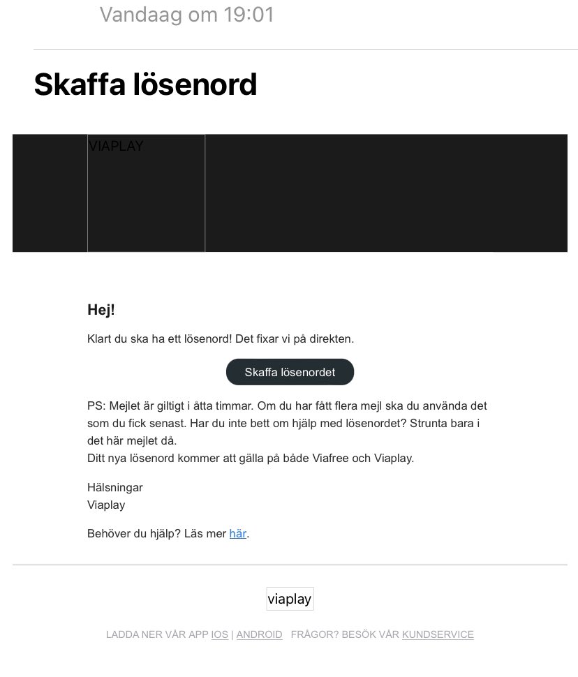GerardBoxtel's tweet photo. @Viaplay_SE nu weten jullie al een tijdje dat je naar Nederland komt. Maar toch is het “vergeten wachtwoord” mailtje in het Zweeds 🤷🏼‍♂️😜#nietechtmijnsterkstetaal https://t.co/XxL2V1PHrr