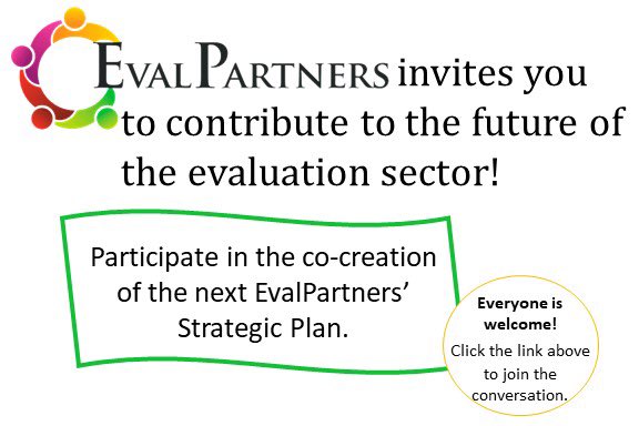 Afghan_Eval's tweet photo. 📣EvalPartners wants to hear from you! 

Be part of the co-creation of the next EvalPartners' Strategic Plan

 #EvalAgenda #EvalPartners10Years

https://t.co/6soBFLPu1j https://t.co/K1zlgAE2Ww