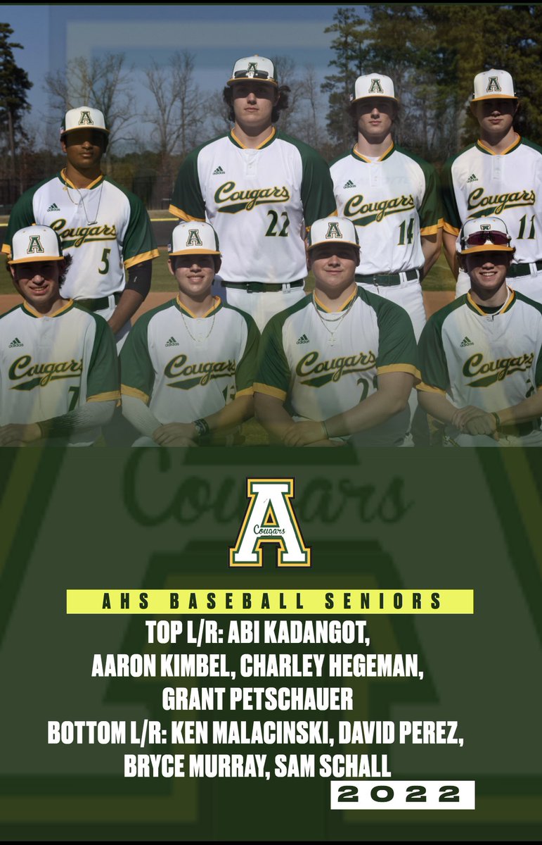 Your Class of 2022 AHS BASEBALL SENIORS <a href="/coach_olive/">Lane Olive</a> <a href="/apexcougarclub/">Apex Cougar Club</a> <a href="/apexhsathletics/">Apex Athletics</a>