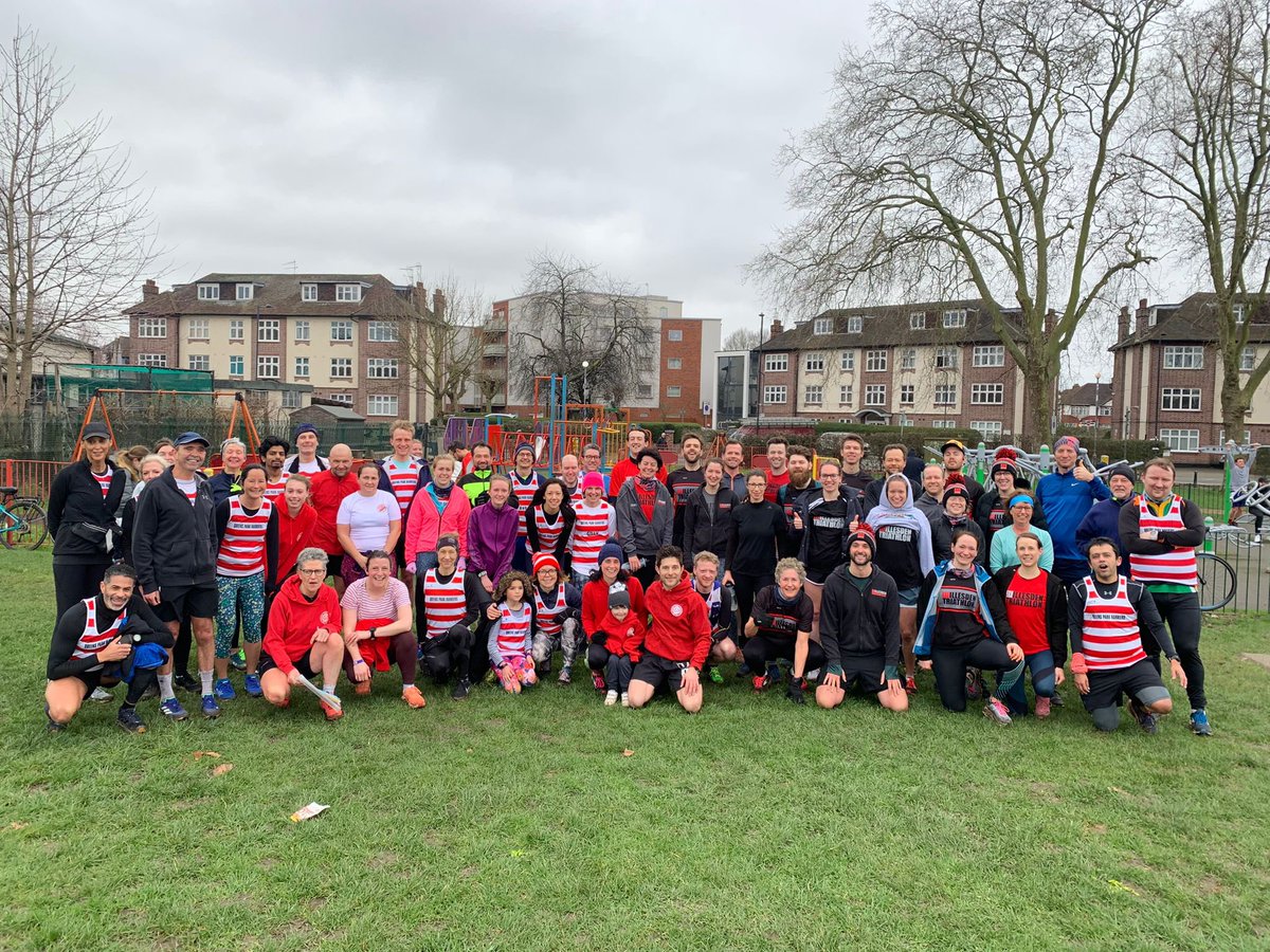 WillesdenTri's tweet photo. After an amazing swim and bike warm-up, we met @RunQueensPark @gstoneparkrun for our first WTC v QPH mob match.
Great turnout and running from both teams! Looking forward to the next one…
#willesdentriathlonclub #gowtc #parkrun #triathlon #running #britishtriathlon #mobmatch https://t.co/MgBhxvn4fn