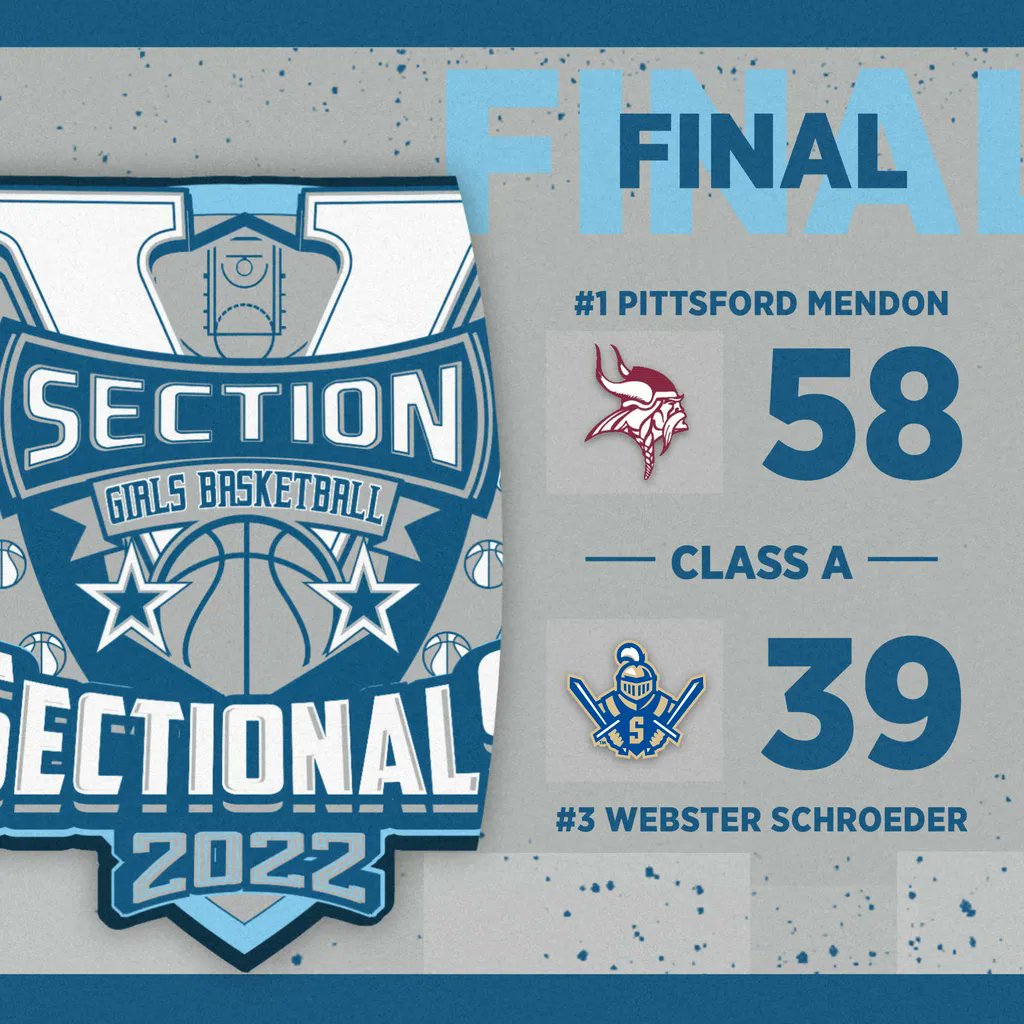 Congratulations to the Pittsford Mendon Vikings, the 2021-22 Class A champions!

Pittsford Mendon will face the Section VI representative in the Western Regional playoff next Saturday, at Rush-Henrietta at 7:00 PM