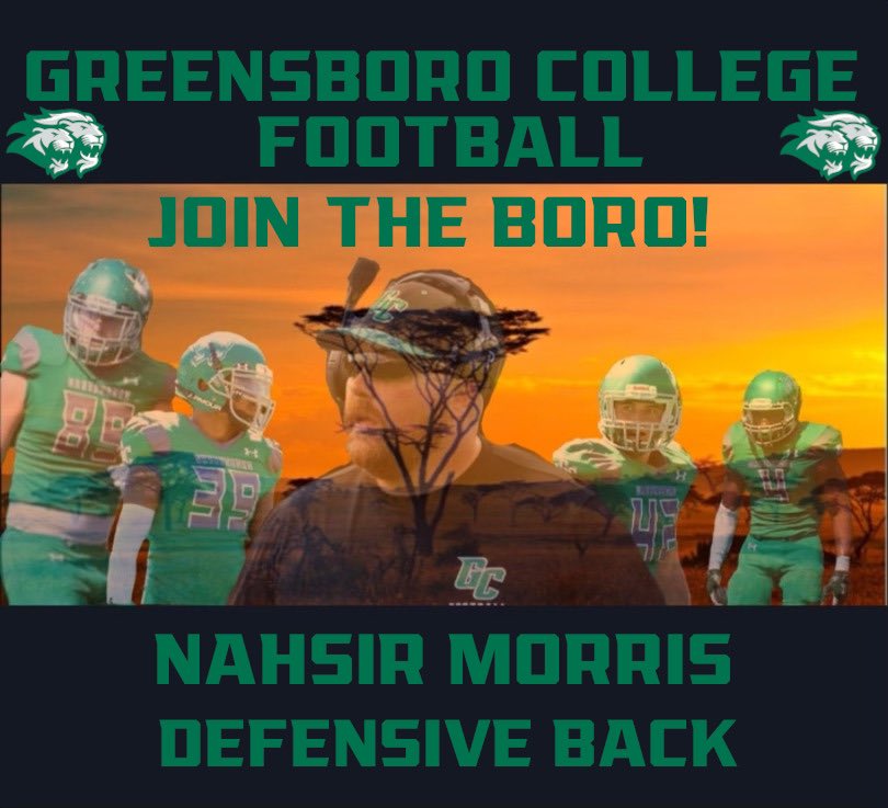 NahsirMorris's tweet photo. After a great visit and a great talk with @CoachTyShwallon Im blessed to receive my 4th offer from Greensborgo college #AGTG🙏🏾 https://t.co/DYCV4CEBz6