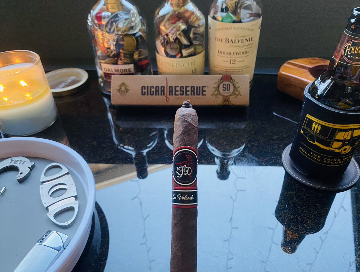 MCornell03's tweet photo. Continuing on the journey with an @LFDcigars La Volcada to get ready for the evening. https://t.co/HXCjtrsuxJ