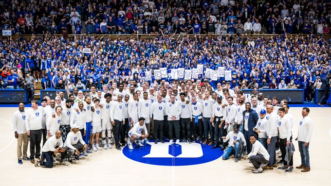 At Mike Krzyzewski's final home game, generations of Duke stars turn out to  say goodbye - The Washington Post