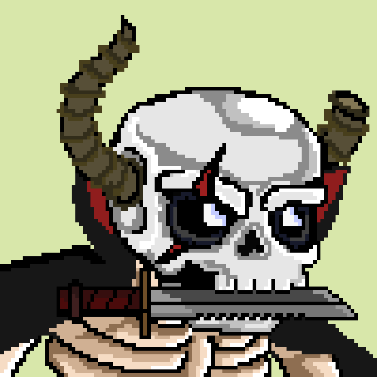 Wadekramer10's tweet photo. @nftsonsolana Skull invasion staking 4$ a day releasing caves today which boost 30% of the amount of tokens you get everyday sitting at a .45 floor price. very underrated and is something to miss out on! https://t.co/qnALvLF1hW https://t.co/SUUC4QU0R5