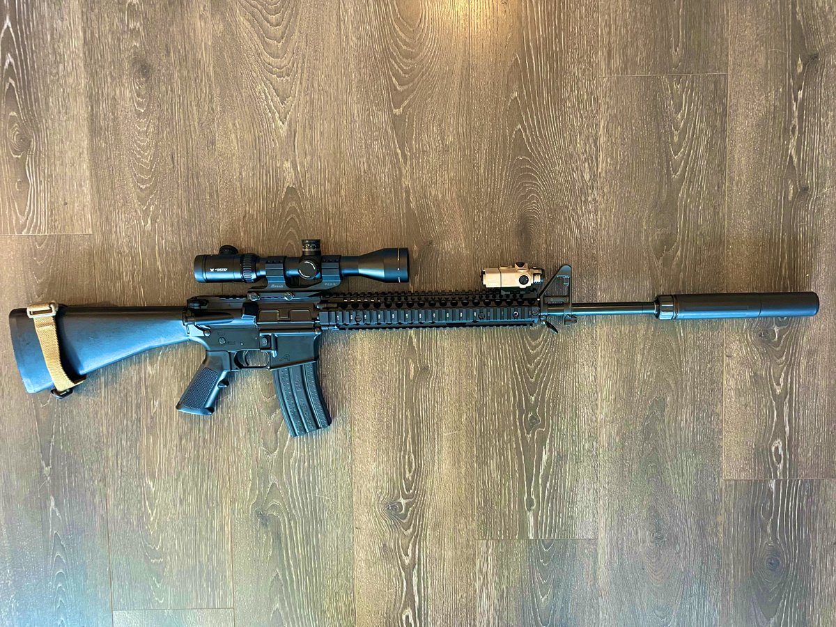 AlAhksJones's tweet photo. Work in progress, but this is the gun that will be with me when shit hits the fan. @FearTheFloof inspired. #PlateCheck https://t.co/d7YGxx3mPe