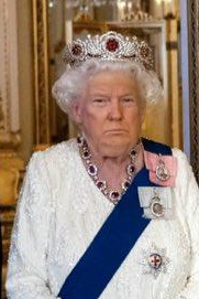 I was just digging thru my archives and found where I had face swapped Trump and the Queen. No idea why I do things like this.