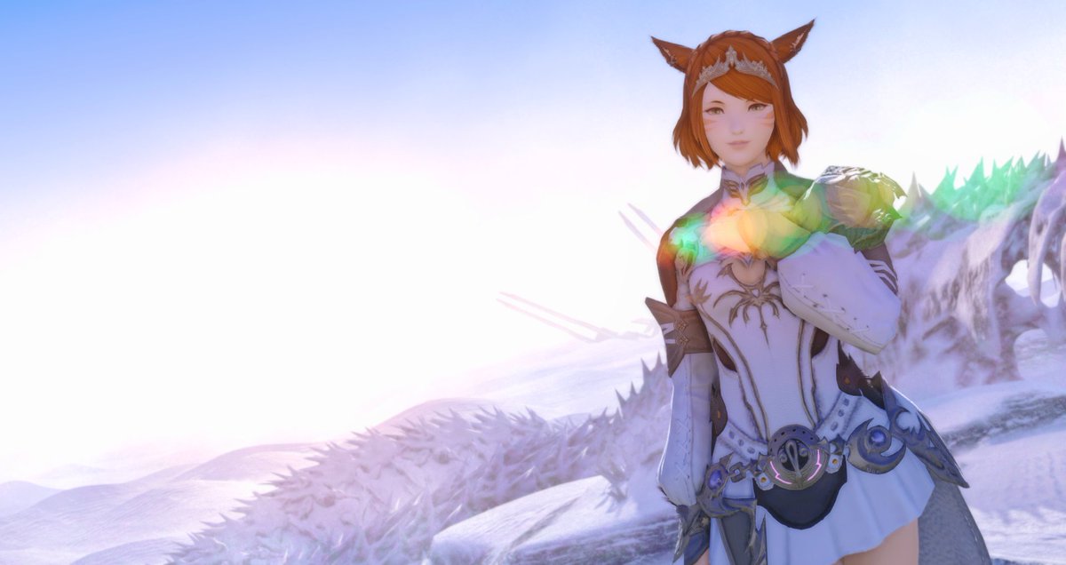 DestinyFFXIV's tweet photo. Photoshoot in The Burn. I love this top! (Vertical taken by @Monixiv )❤️#FF14 #FFXIVSNAPS #GPOSERS #FFXIV #gshade https://t.co/zcp9isFsaq