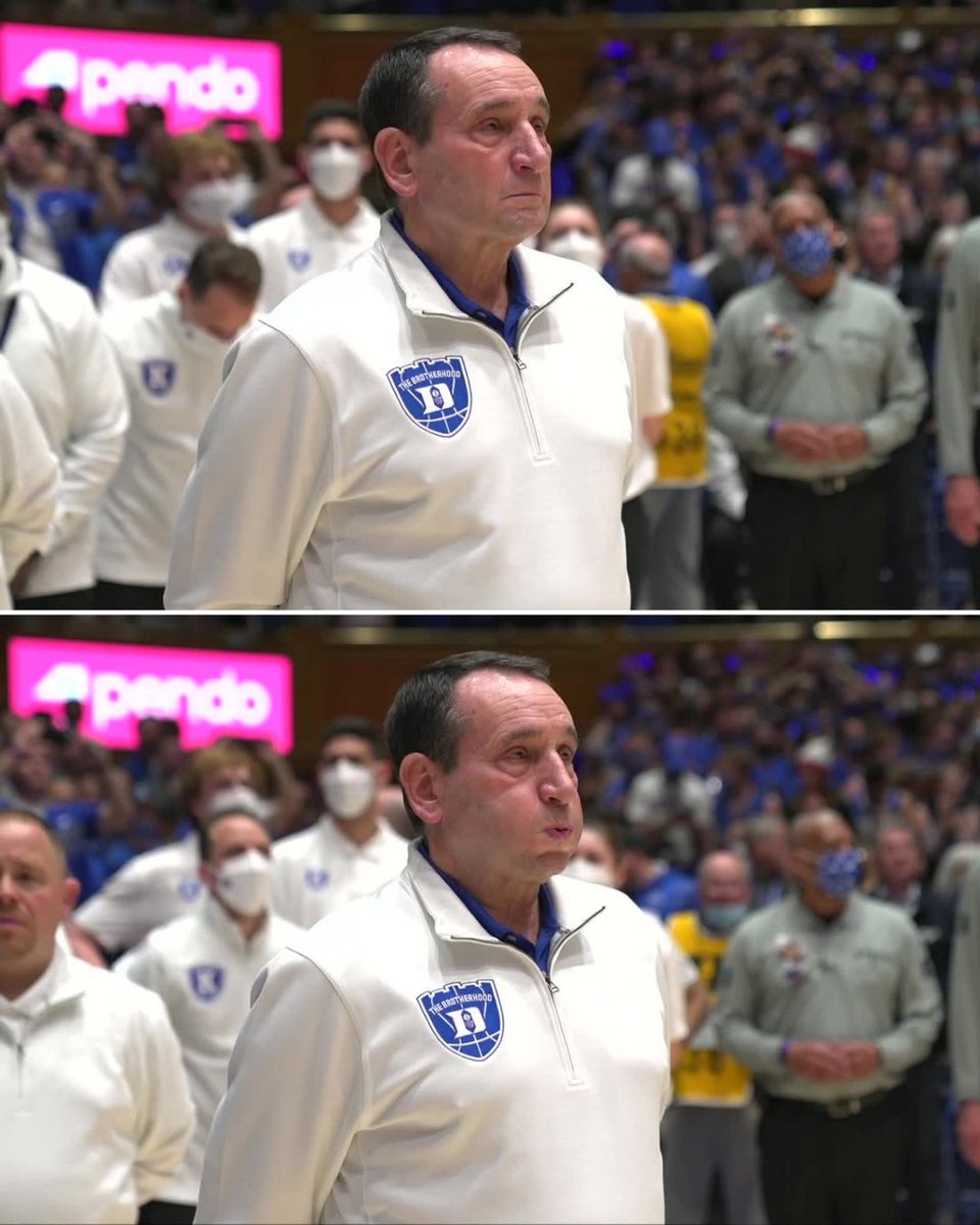 Taking it all in. One last time.

#CoachK