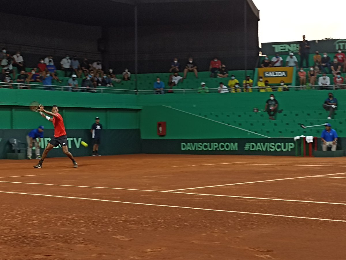 PeruanoTenis's tweet photo. #ModoDavisxTP : 🇵🇪 Juan Pablo Varillas mantiene su saque 6-6* en el tercer set ante 🇧🇴 Hugo Dellien.

Tenemos tiebreak.

#TenisPeruano #PERBOL #CopaDavis https://t.co/eOFT4ahWm2