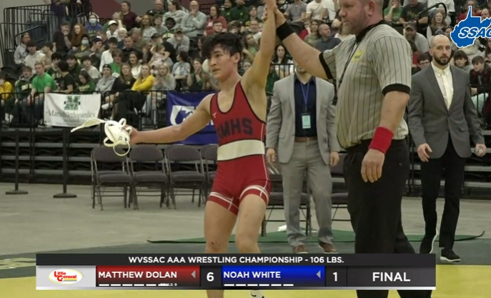 wvssac's tweet photo. AAA 106 lb. class https://t.co/0FcC8AtCYE