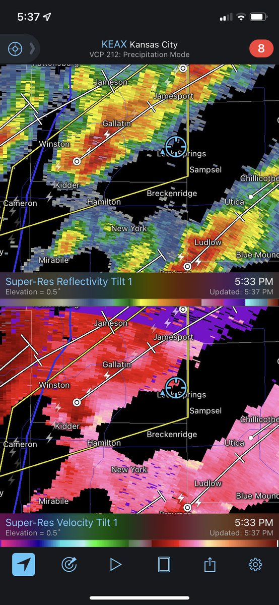 ScottAMinnick's tweet photo. View of the storm moving toward Gallatin. #mowx https://t.co/rlAbkiSnTr