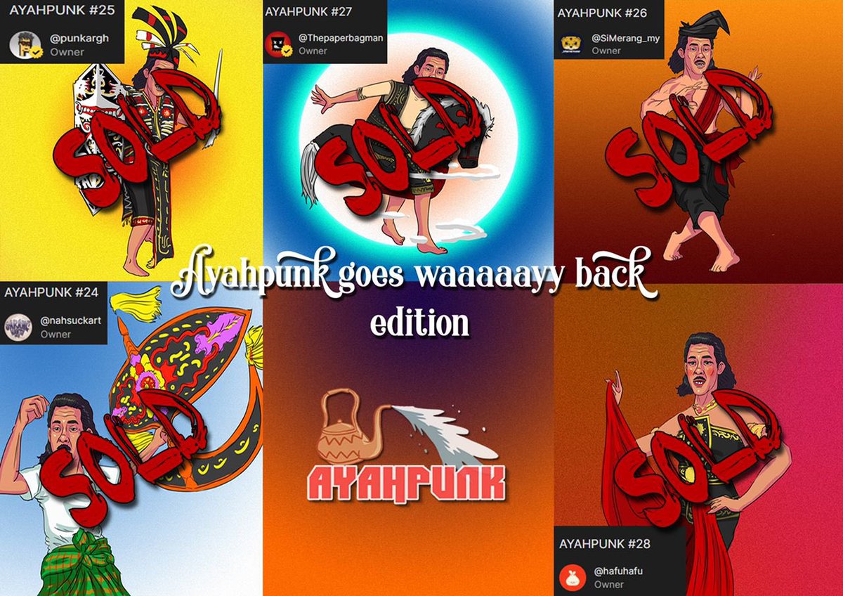 Alhamdulillah we are finally sold out! ☄️🚀 Thank you <a href="/NahSucka/">QutHafidz | Studio Bawah Tanah</a> for purchasing Wau 🪁 Let’s fly high!! 🤭

And thank you to everyone who’s apart from this collection! 💫🚀☄️