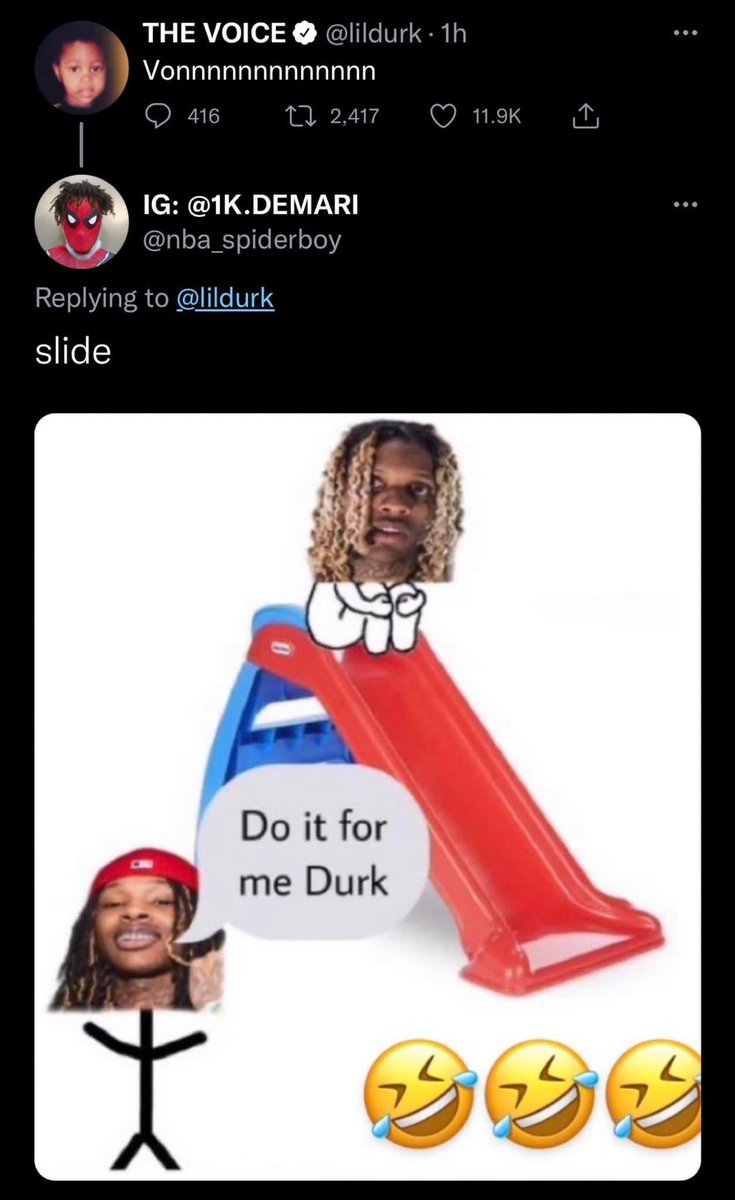 ChuloRoad's tweet photo. @lildurk you ain’t do this fr 🤨 https://t.co/UXlKLLAeJO