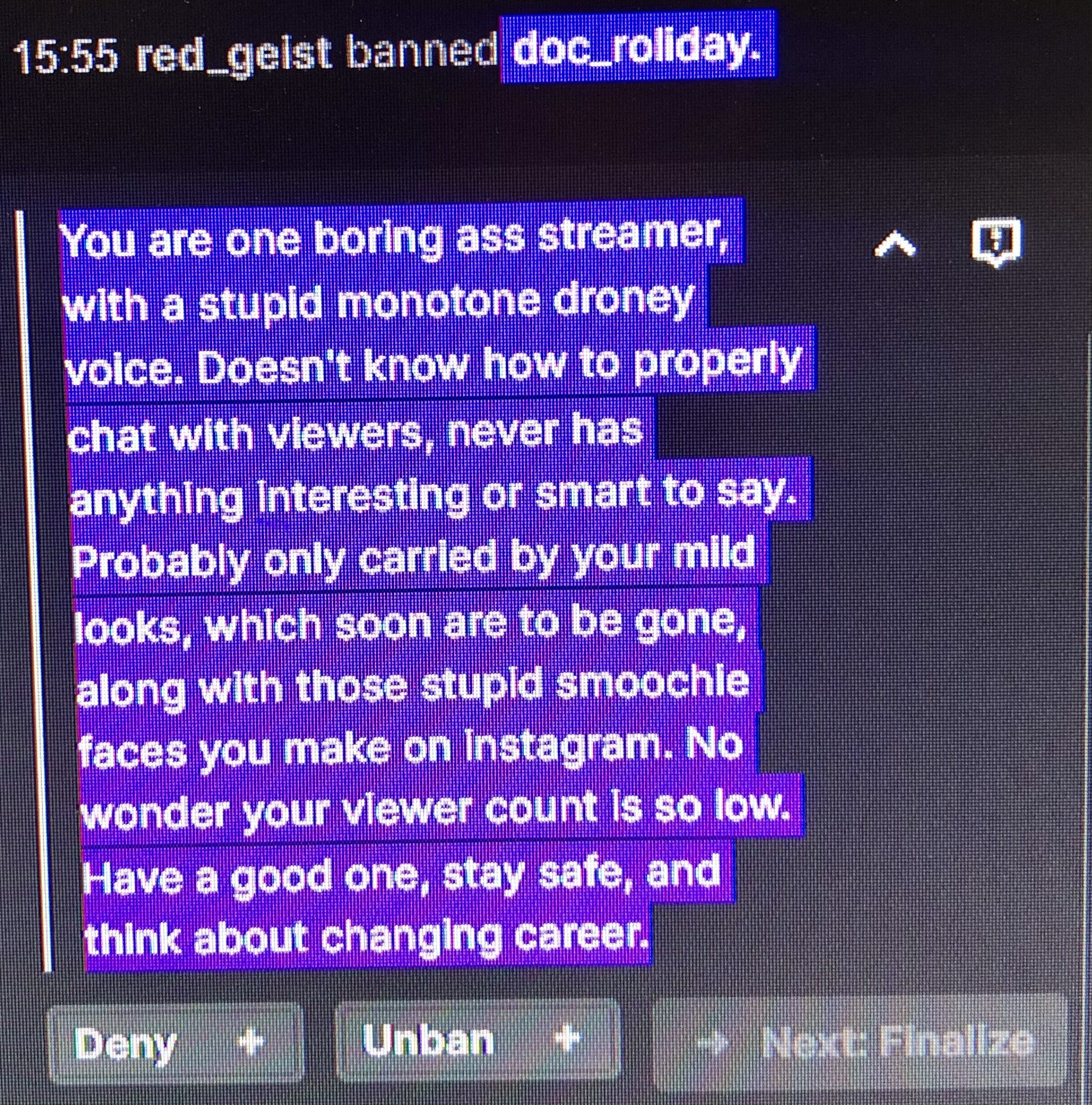 Chat unban How to