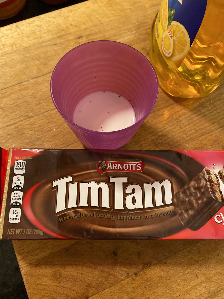 DDysart's tweet photo. On the advice of @seanholmesby we did the Tim Tam Slam with ours this time. Worth it. https://t.co/y2rthRaafu