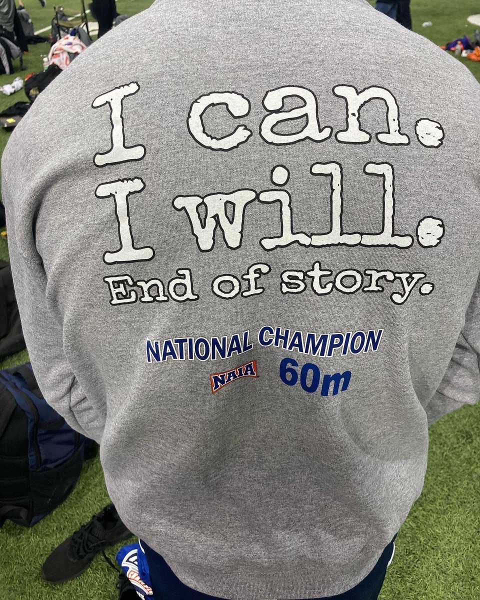 2shifty_zach's tweet photo. All praises to THE MOST HIGH. 
Indoor 200m school record ✅
Indoor 60m  school record ✅
Indoor 60m facility record ✅
Indoor 60m National Record ✅
Indoor 60m NAIA National Champion✅
  I told y’all it was personal. Just watch how much more incredible outdoor season is. 😉 https://t.co/thJ00yUnkZ