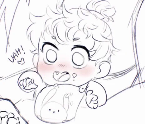May I interest you in a baby Deku getting goldfish snackies during these trying times ? 🥺 