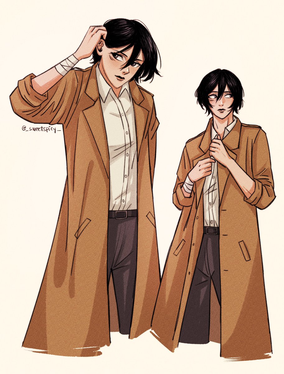 _sweetspicy_'s tweet image. The coat you gave to me 🧥
#MikasaAckerman #AttackOnTitan #snk