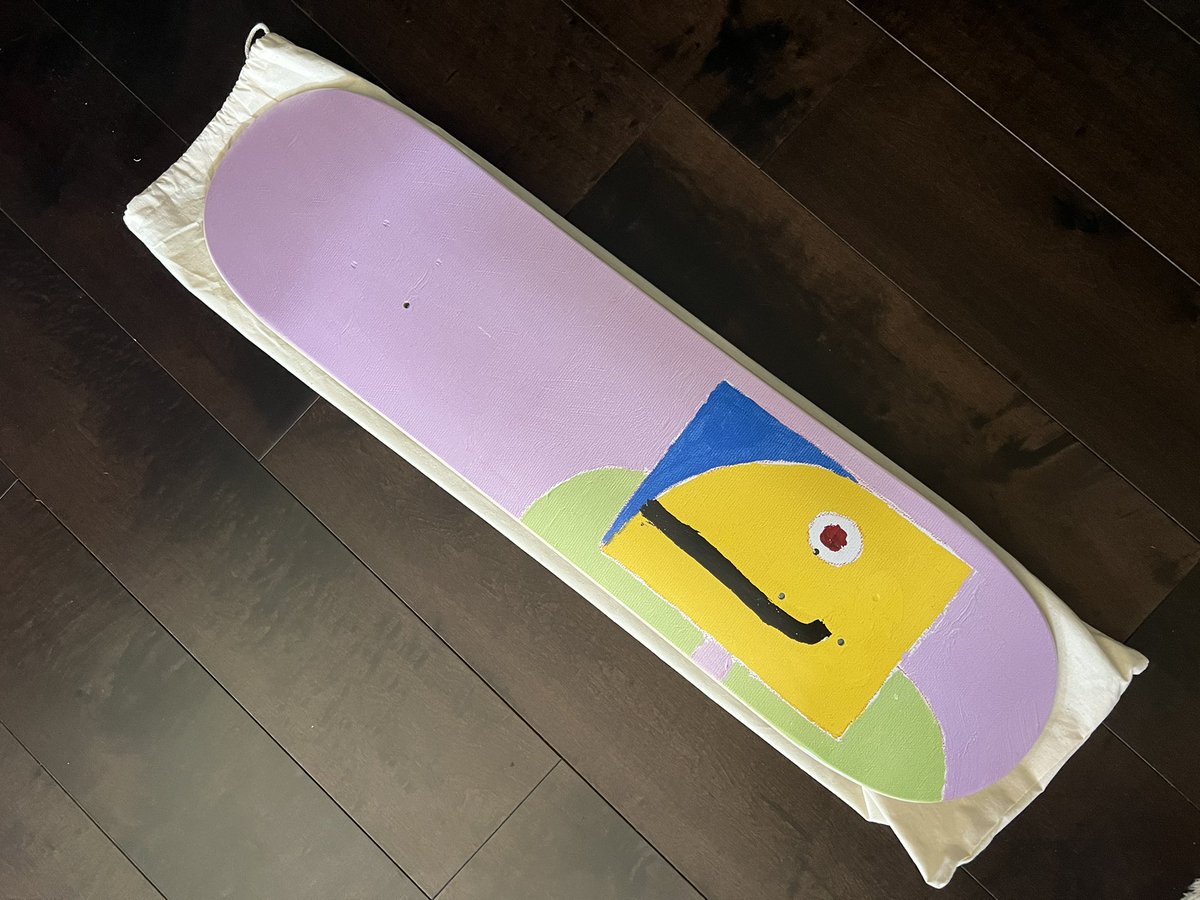 roboshima's tweet photo. “If you can be not afraid to be laughed at, you could do so many things” - Mark Gonzales
I’m stoked to get my hands on art from legend Mark Gonzales @PlaySkateX @TheSkateroom #skateboarding #MarkGonzalez https://t.co/uuYV9kMhkd