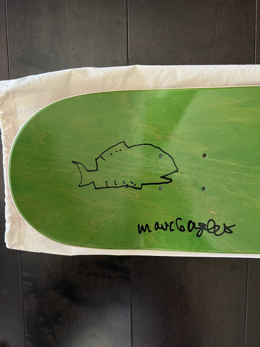 roboshima's tweet photo. “If you can be not afraid to be laughed at, you could do so many things” - Mark Gonzales
I’m stoked to get my hands on art from legend Mark Gonzales @PlaySkateX @TheSkateroom #skateboarding #MarkGonzalez https://t.co/uuYV9kMhkd