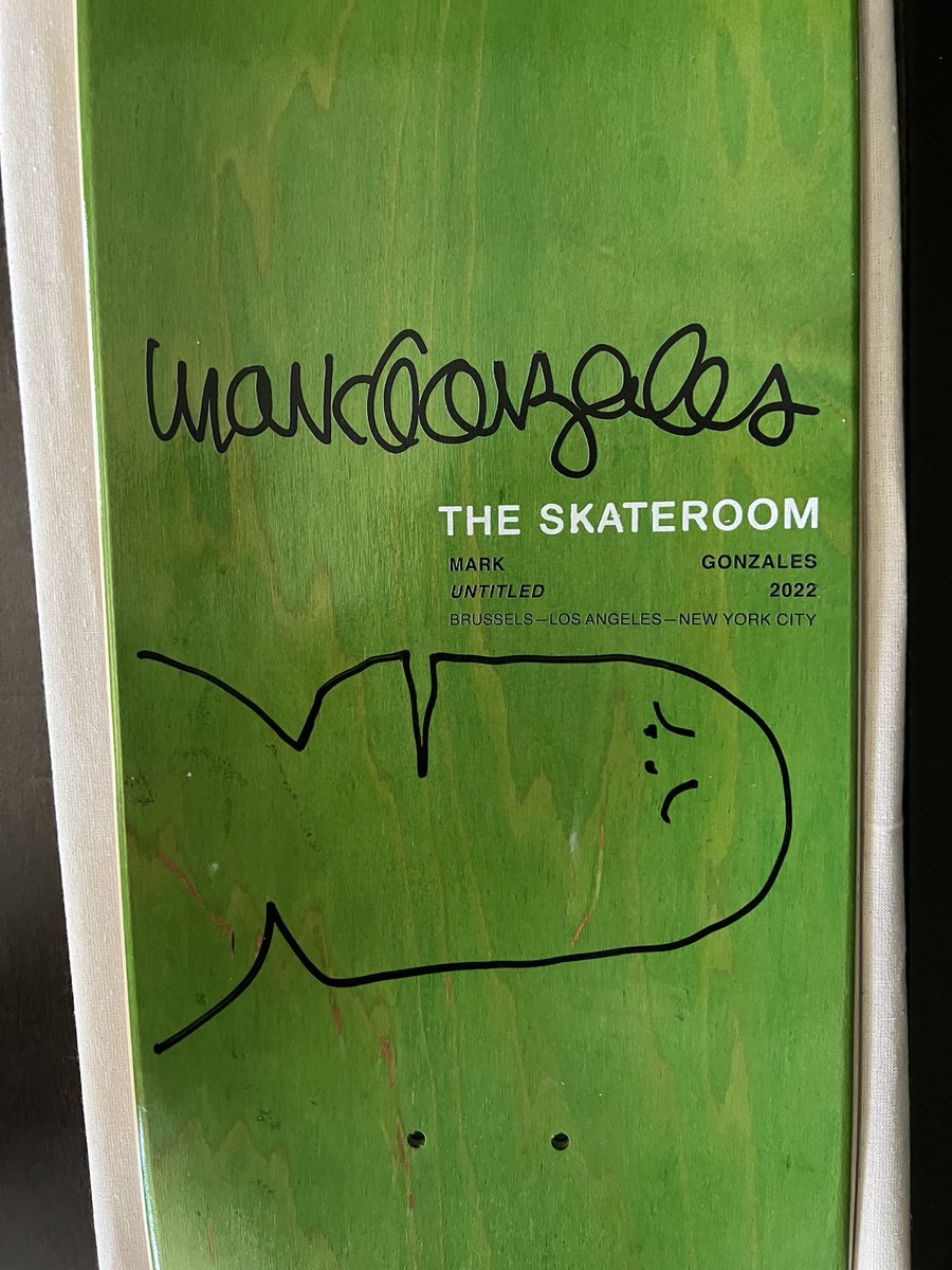 roboshima's tweet photo. “If you can be not afraid to be laughed at, you could do so many things” - Mark Gonzales
I’m stoked to get my hands on art from legend Mark Gonzales @PlaySkateX @TheSkateroom #skateboarding #MarkGonzalez https://t.co/uuYV9kMhkd