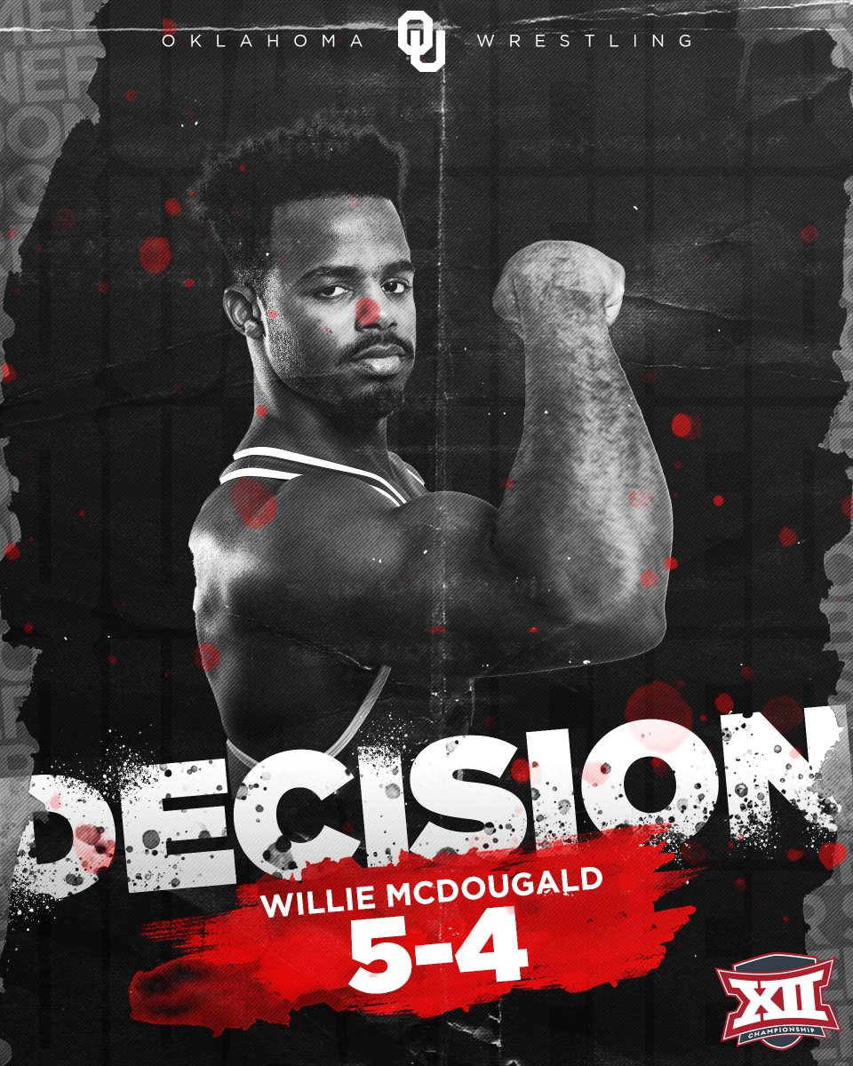 OU_Wrestling's tweet photo. 149 Semis | Hype 🚂 ➡️ Big 12 Finals

A takedown with only eight seconds left gives @WillieMcd0ugald a berth in the finals in his first ever Big 12 Championship!! https://t.co/epwIvbfEqV