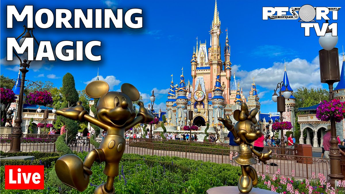 ResortTV1's tweet image. Join us Sunday at 9:00am ET for Morning Magic at the Magic Kingdom!

The stream will be live here - youtube.com/watch?v=Angf0M…  

We'll enjoy a beautiful morning at Magic Kingdom with rides, cavalcades, relaxing strolls, and more!  See you at 9am ET!!