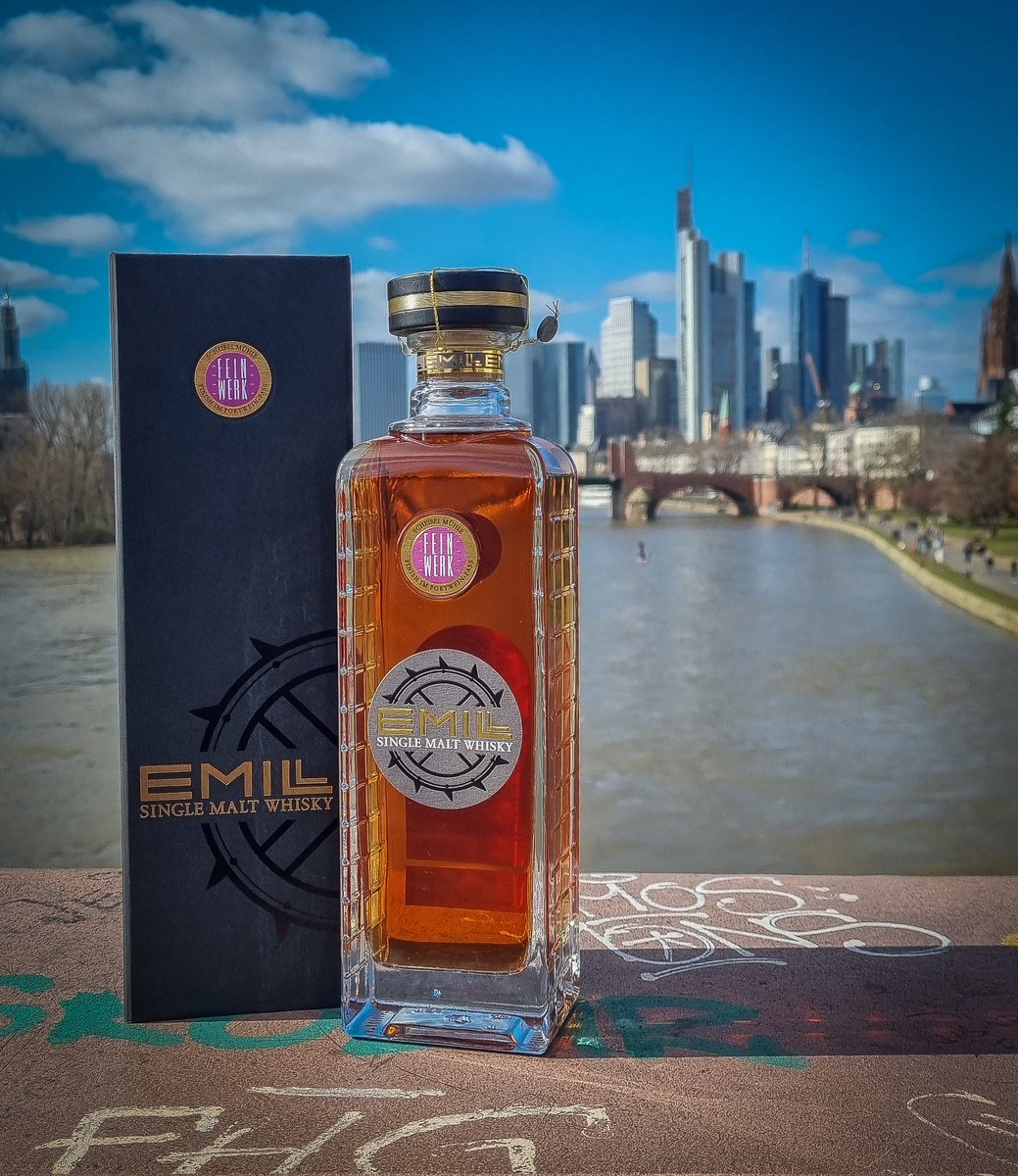 IrishVault's tweet photo. I was in Frankfurt last week and bought a bottel of this Emill Kraftwerk Single malt whiskey. I like to source a local whiskey when ever I travel. This is beautiful. Sweet smooth toffee vanilla taste. You can taste the quality.  #emillwhiskykraftwerk #germanwhiskey #worldwhiskey https://t.co/kQ5EI1pMiR