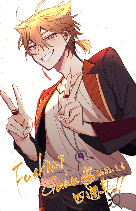 #絵ガク 
週年快樂TT!!! 
