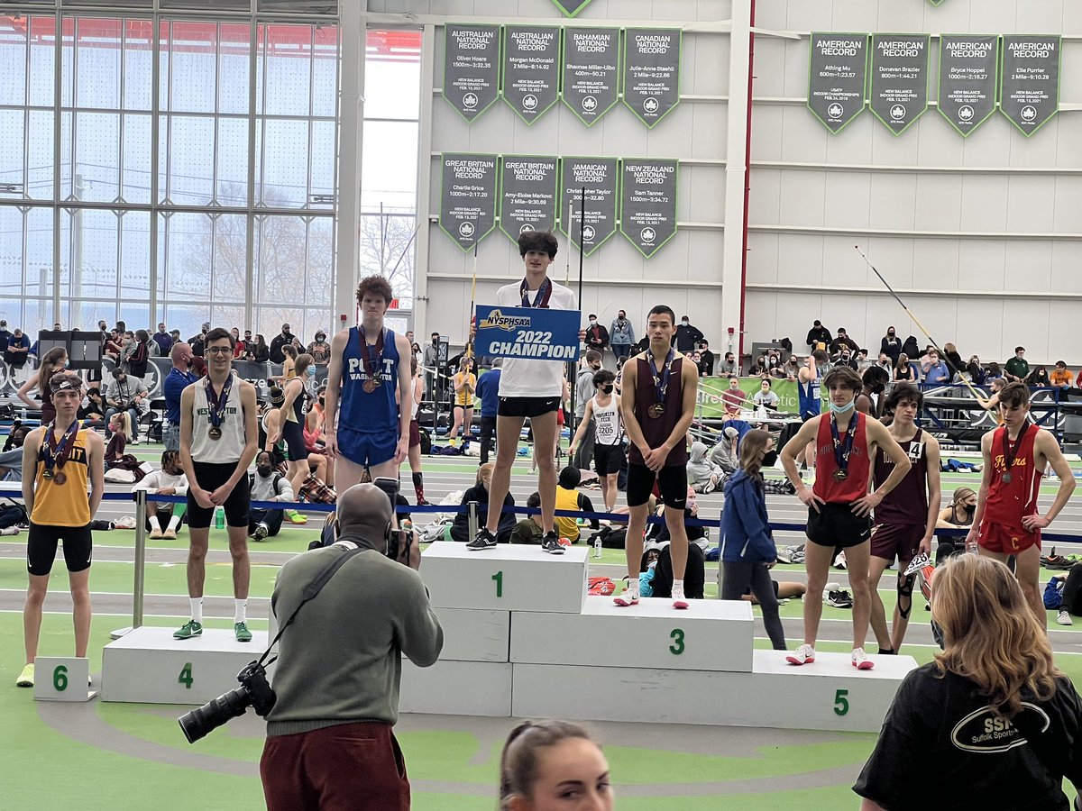 JoshuaDoughert3's tweet photo. How about Nico Valentine with a 3rd Place finish in the State in the 1000m 2:31.13 @PCSDAthletics @MendonXCTF @PCSDMendonHS https://t.co/VoAwHiuIXP
